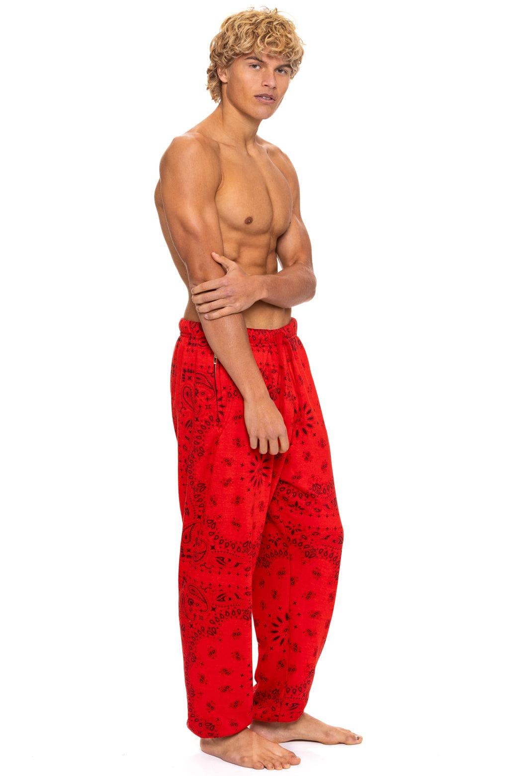 BANDANA SWEATPANTS - RED - Image 5