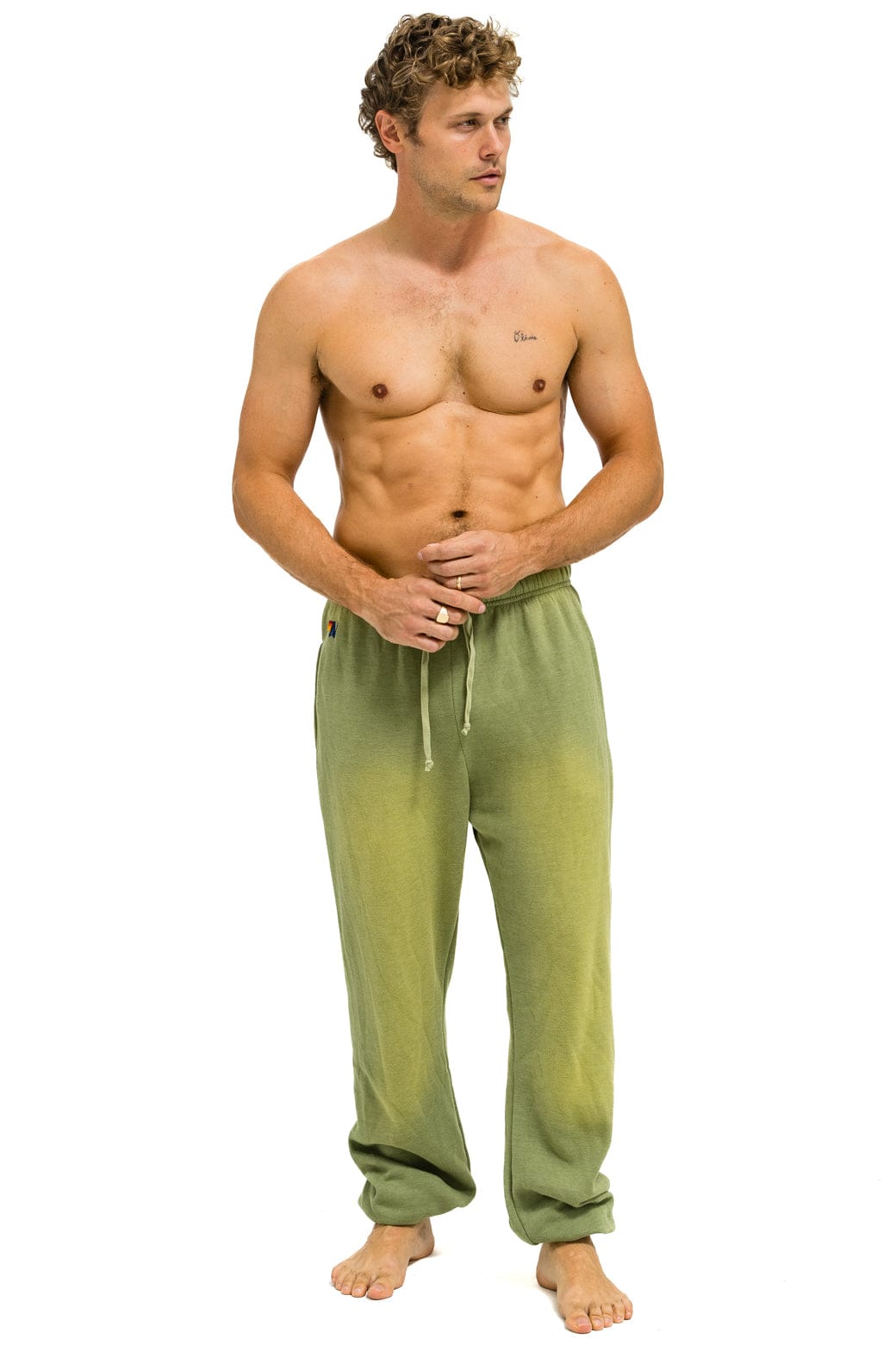 ESSENTIAL SWEATPANTS - FADED ARMY - Image 2