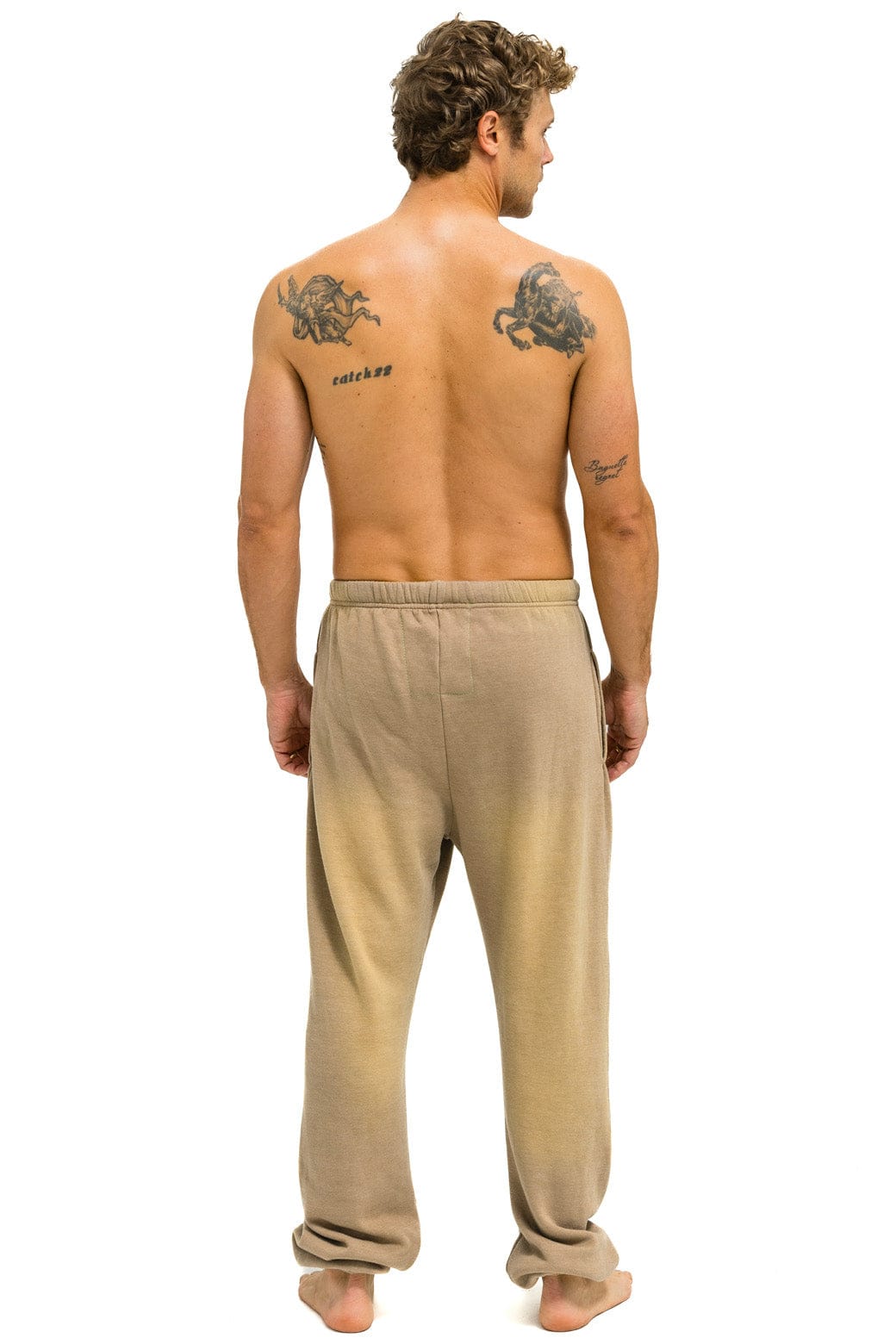 VINTAGE LOGO SWEATPANTS - FADED TAN - Image 3