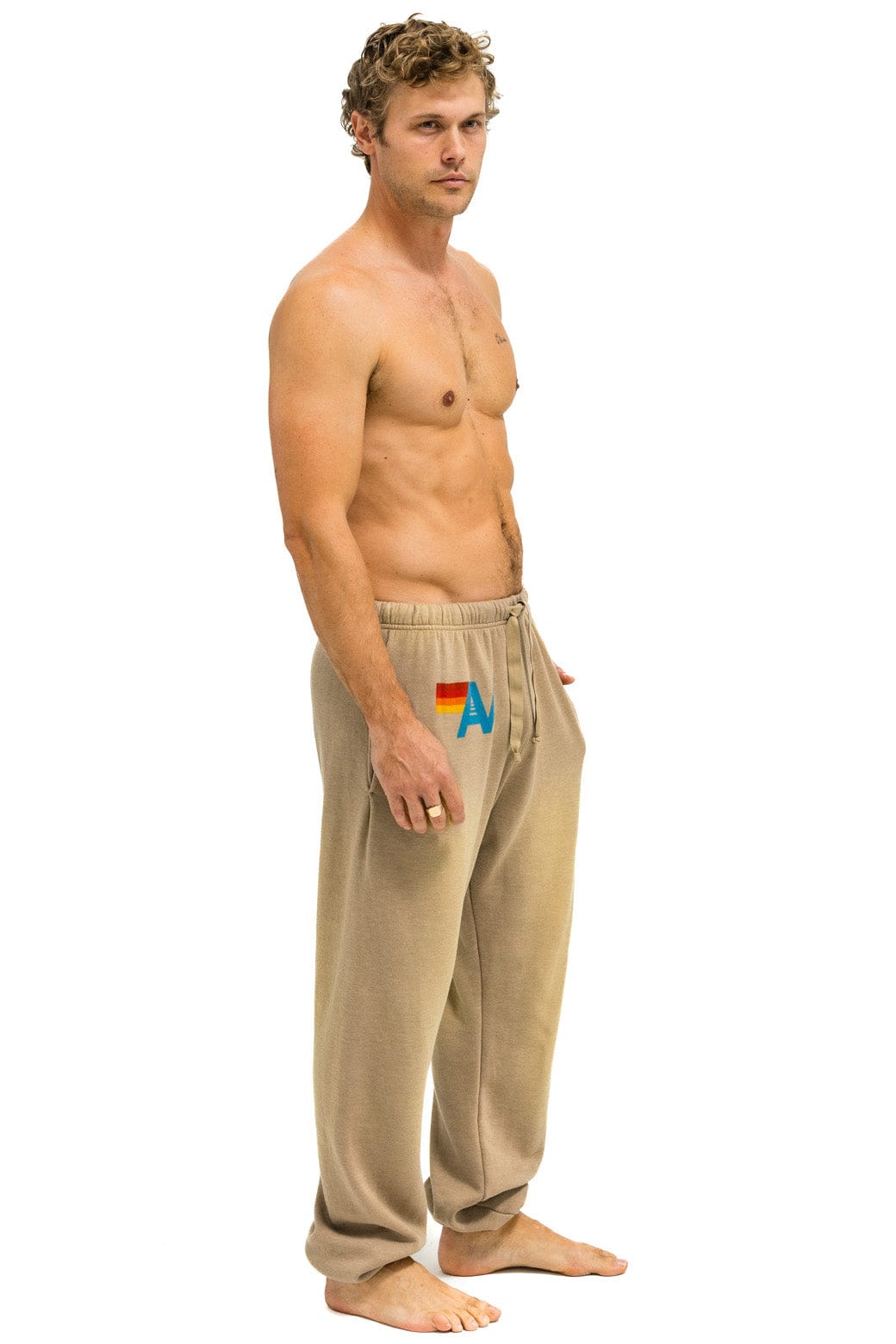 VINTAGE LOGO SWEATPANTS - FADED TAN - Image 2