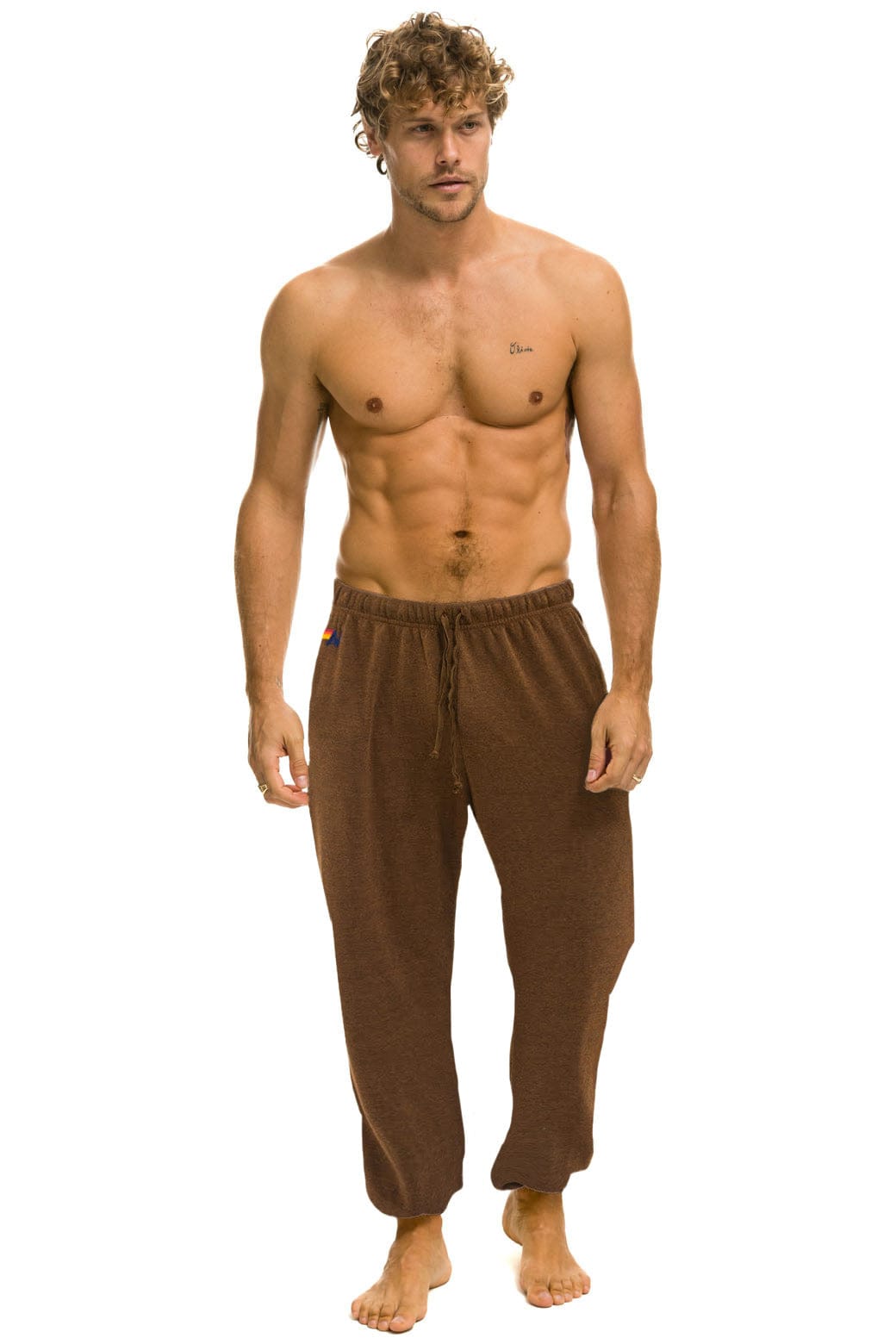 5 STRIPE SWEATPANTS - CHOCOLATE // ESPRESSO - Image 2