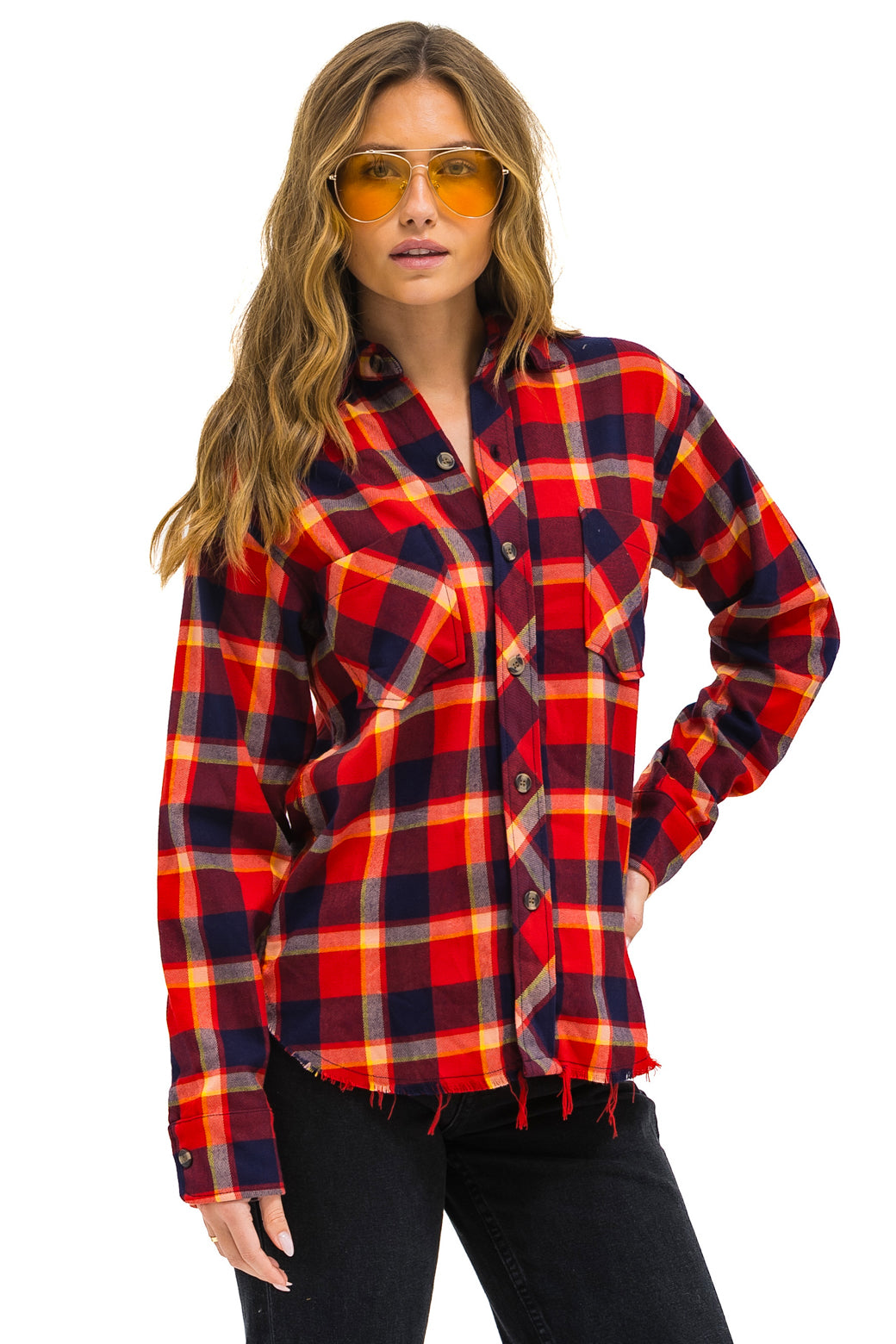 PLAID FLANNEL WESTERN SHIRT - RUGBY PLAID - Image 3