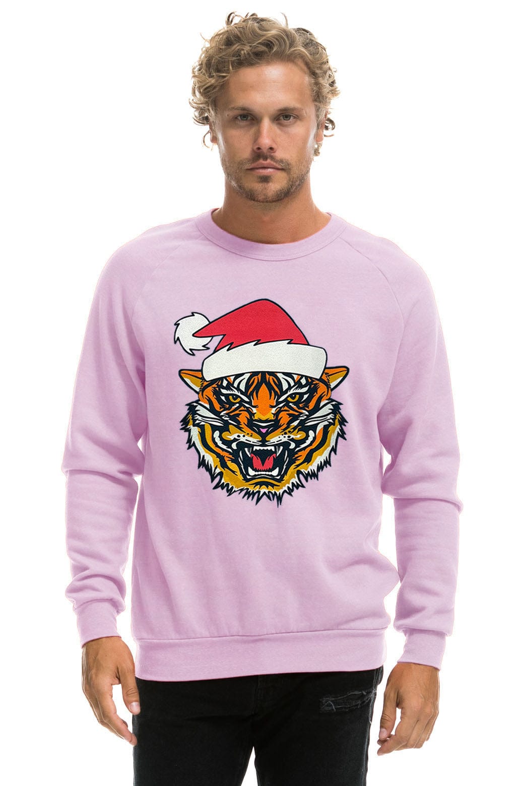 SANTA TIGER SWEATSHIRT - MAUVE - Image 2
