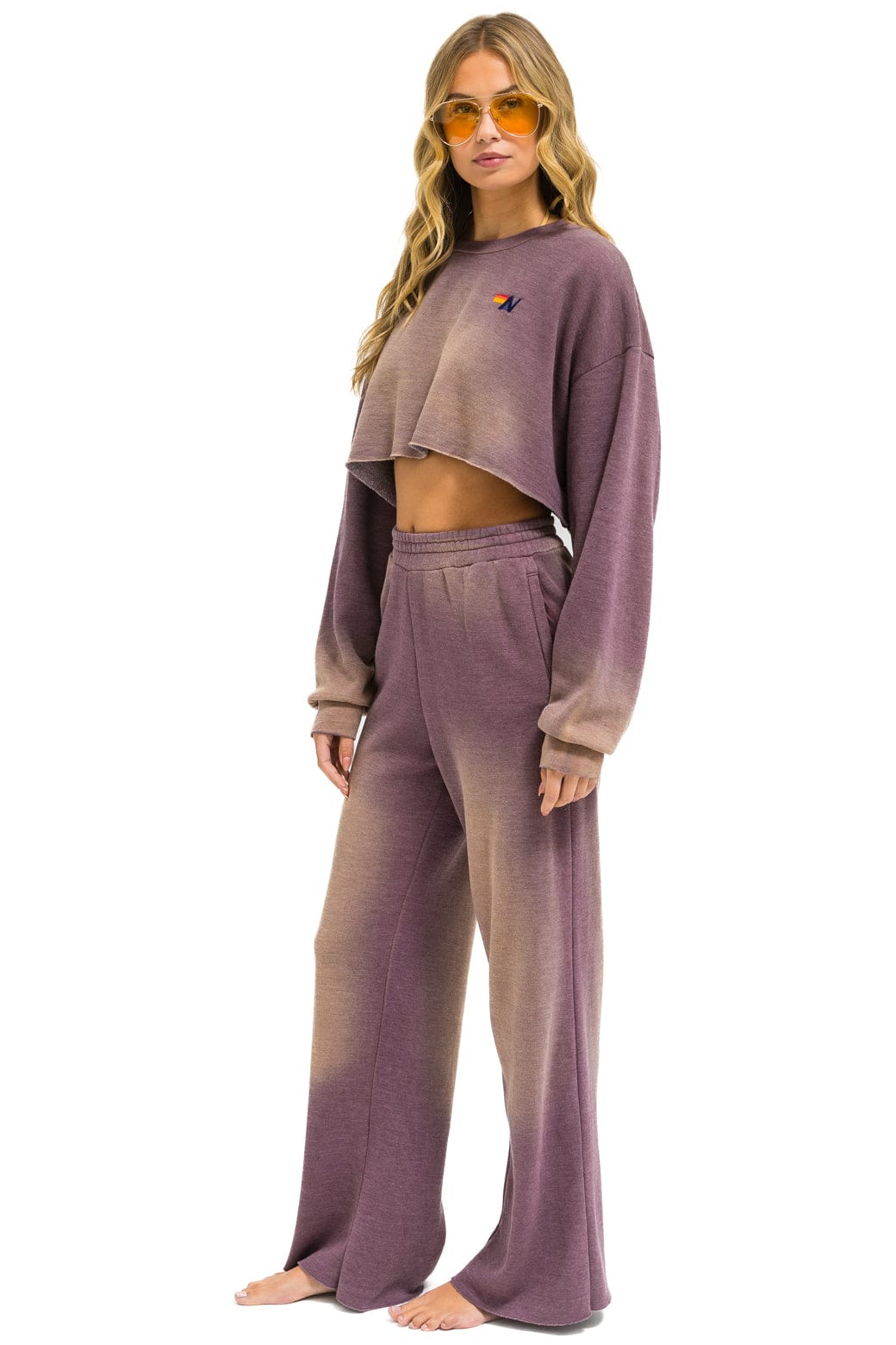 ESSENTIAL WIDE LEG POCKET SWEATPANTS - FADED MOCHA - Image 7