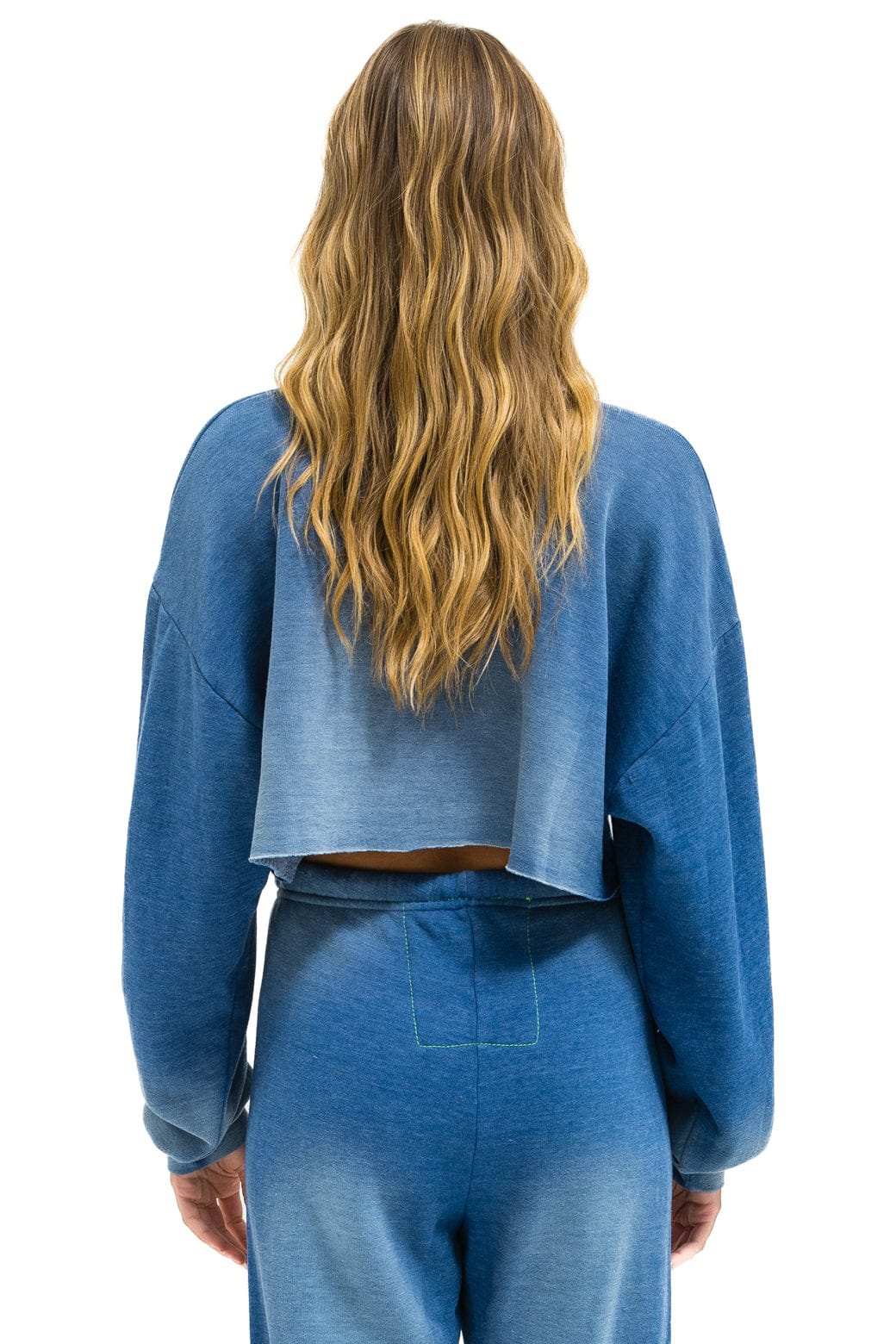 VENICE SURFER CROPPED CREW SWEATSHIRT RELAXED - FADED WATER - Image 3