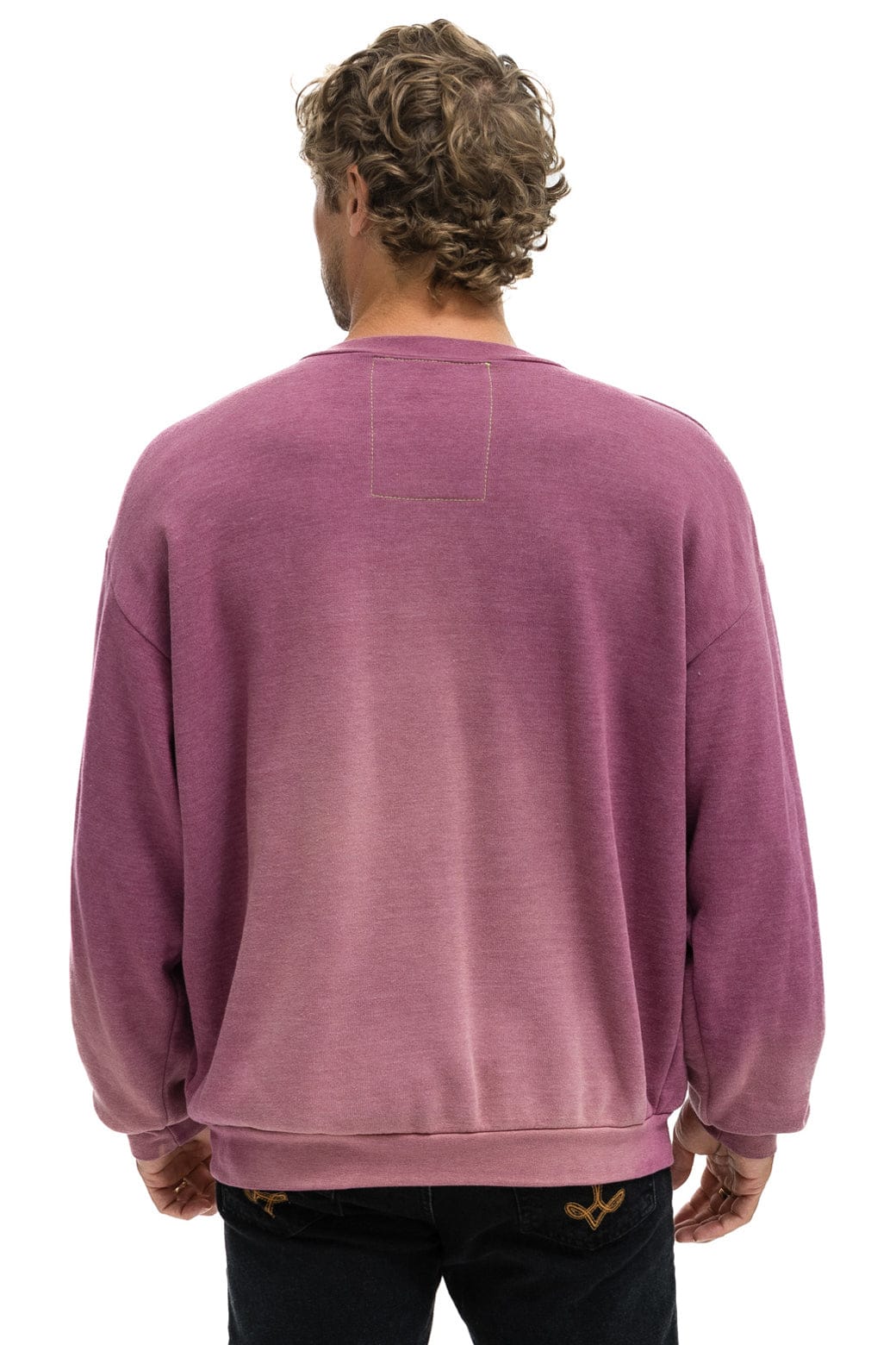 SURF RACER RELAXED CREW SWEATSHIRT - FADED BERRY - Image 8