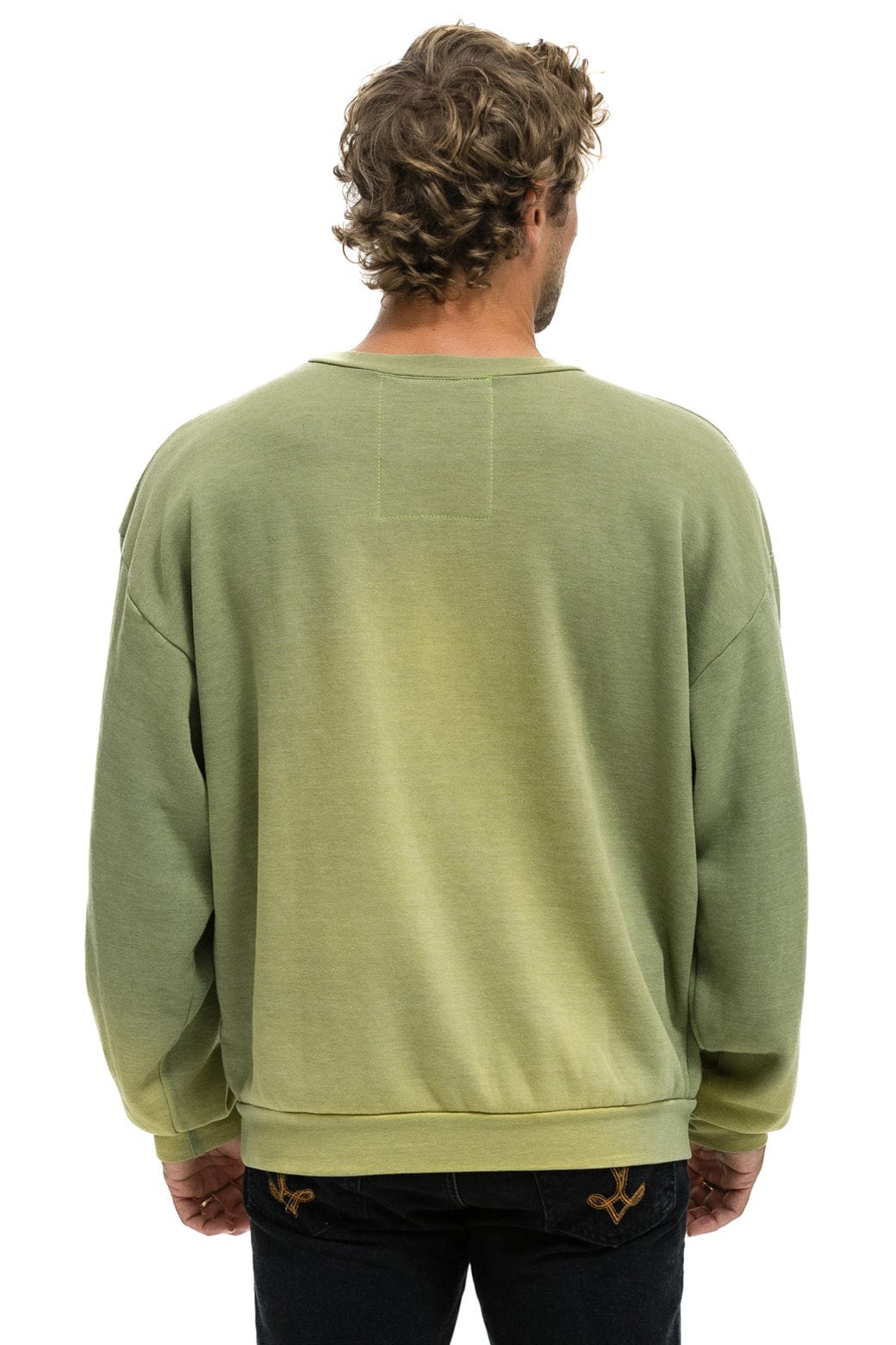 ESSENTIAL RELAXED CREW SWEATSHIRT - FADED ARMY - Image 6