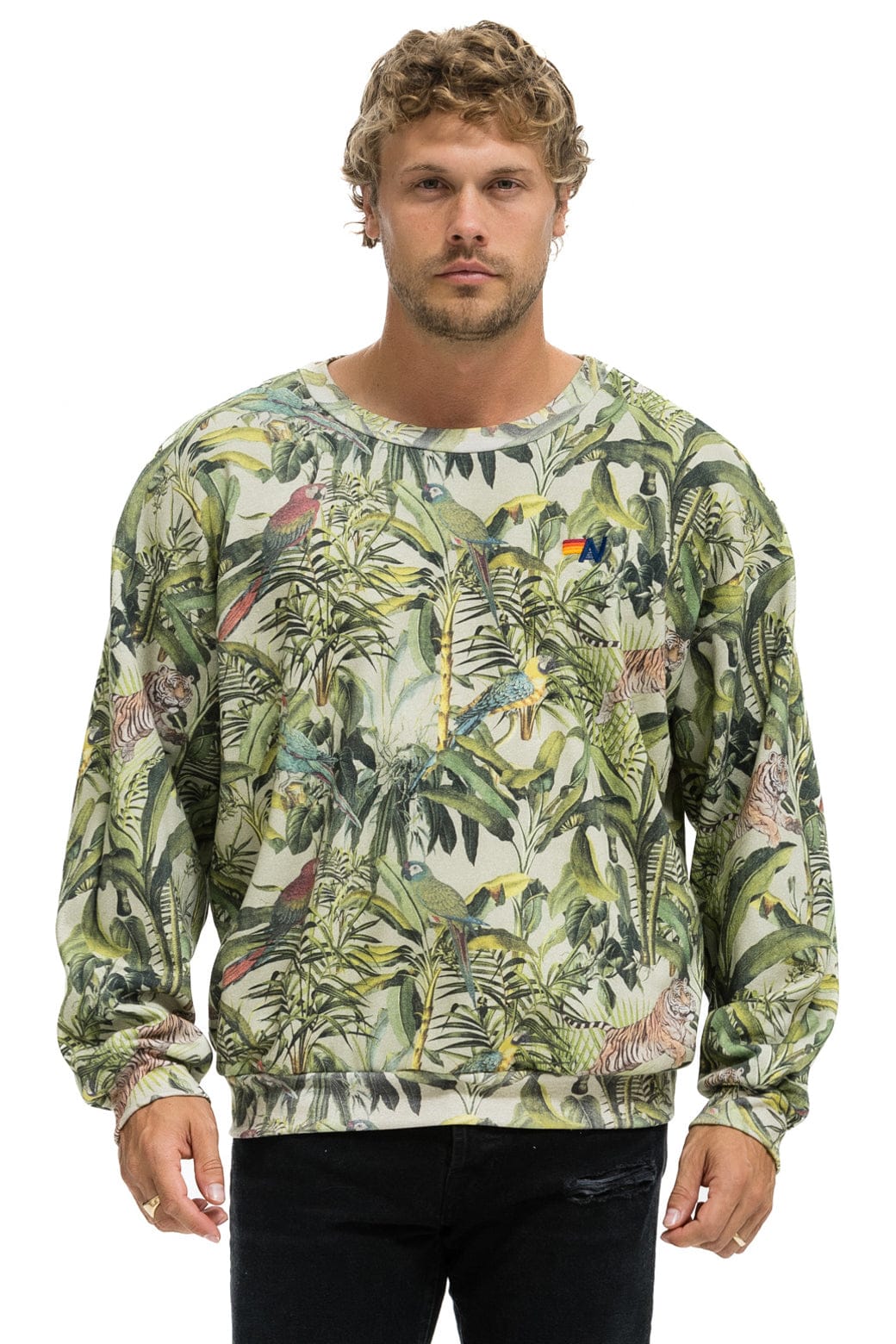 JUNGLE RELAXED CREW SWEATSHIRT - SAND - Image 2