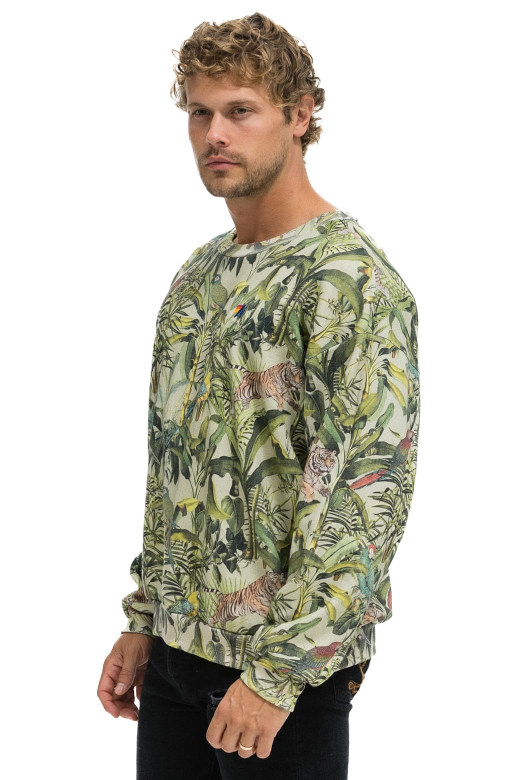 JUNGLE RELAXED CREW SWEATSHIRT - SAND - Image 4