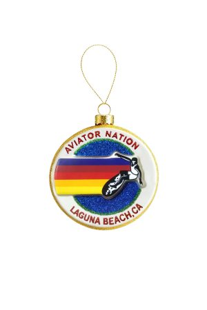 AVIATOR NATION LAGUNA BEACH - BLOWN GLASS ORNAMENT