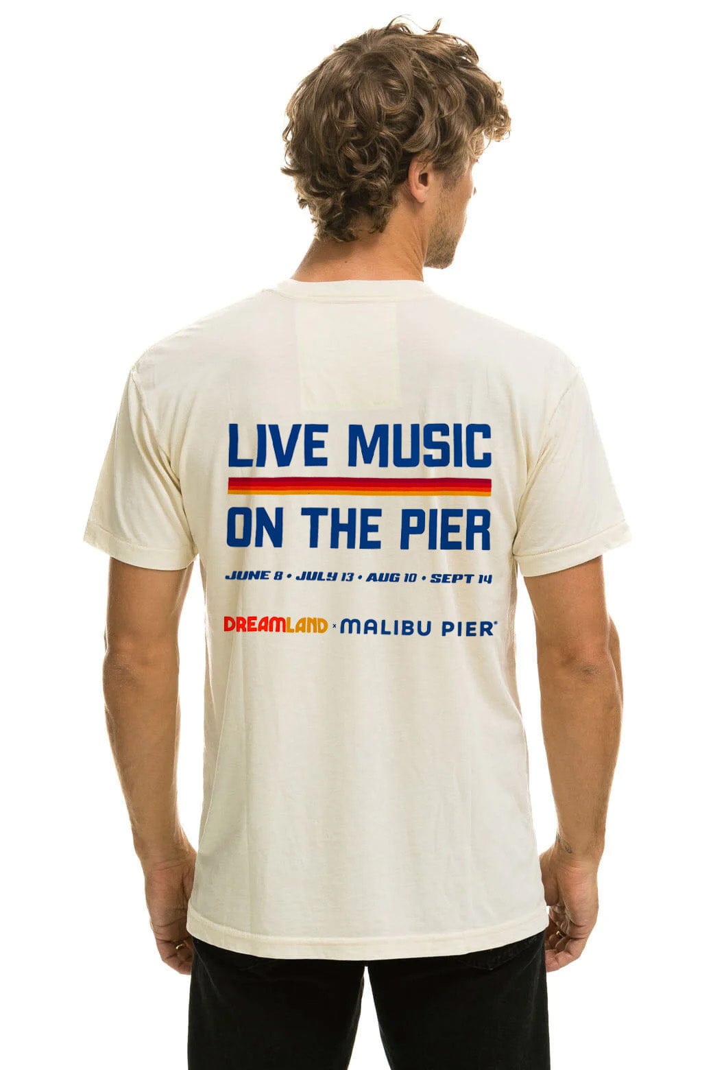 DREAMLAND MALIBU SUNDAY SESSIONS UNISEX CREW TEE - VINTAGE WHITE - Image 2