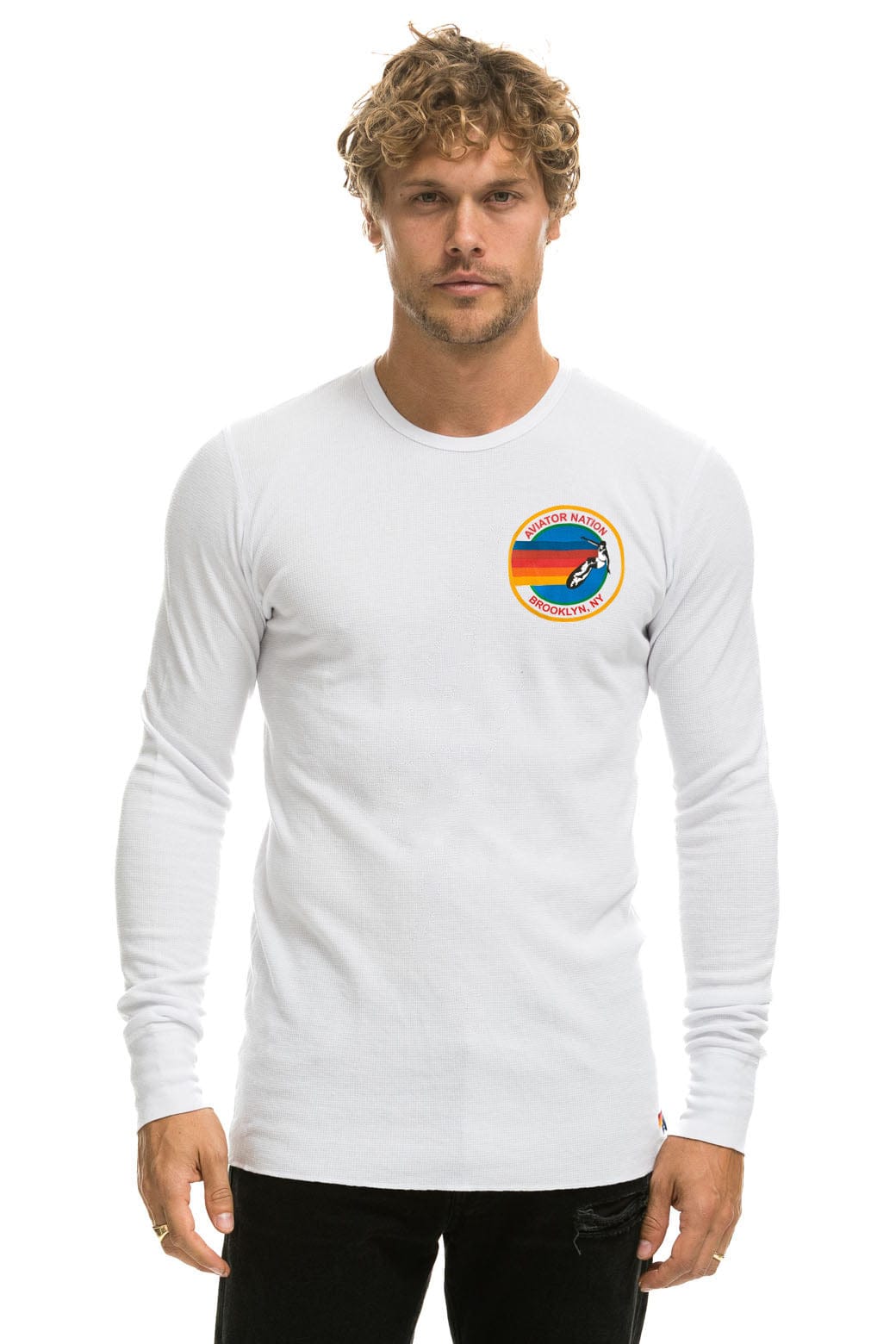 AVIATOR NATION BROOKLYN THERMAL - WHITE - Image 2