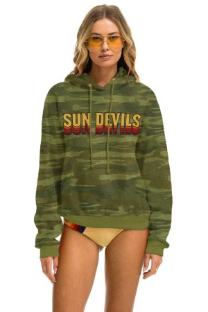 ASU SUN DEVILS PULLOVER HOODIE RELAXED - CAMO