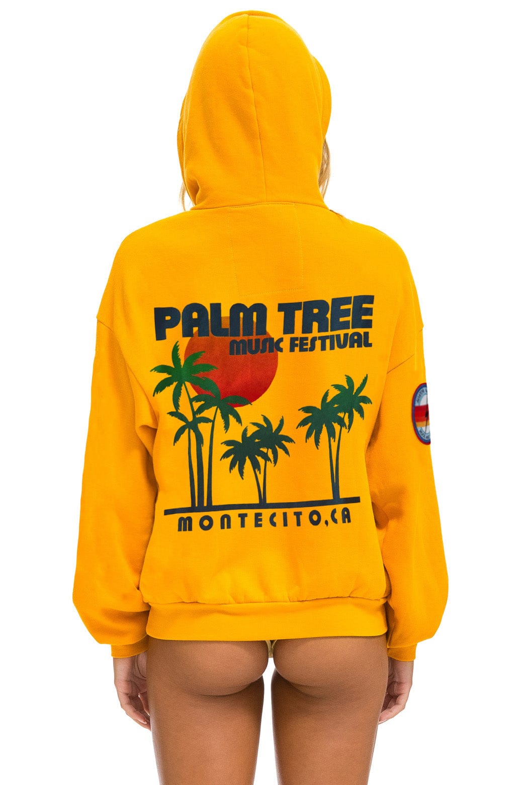 PALM TREE MONTECITO 2025 PULLOVER HOODIE RELAXED - GOLD - Image 2