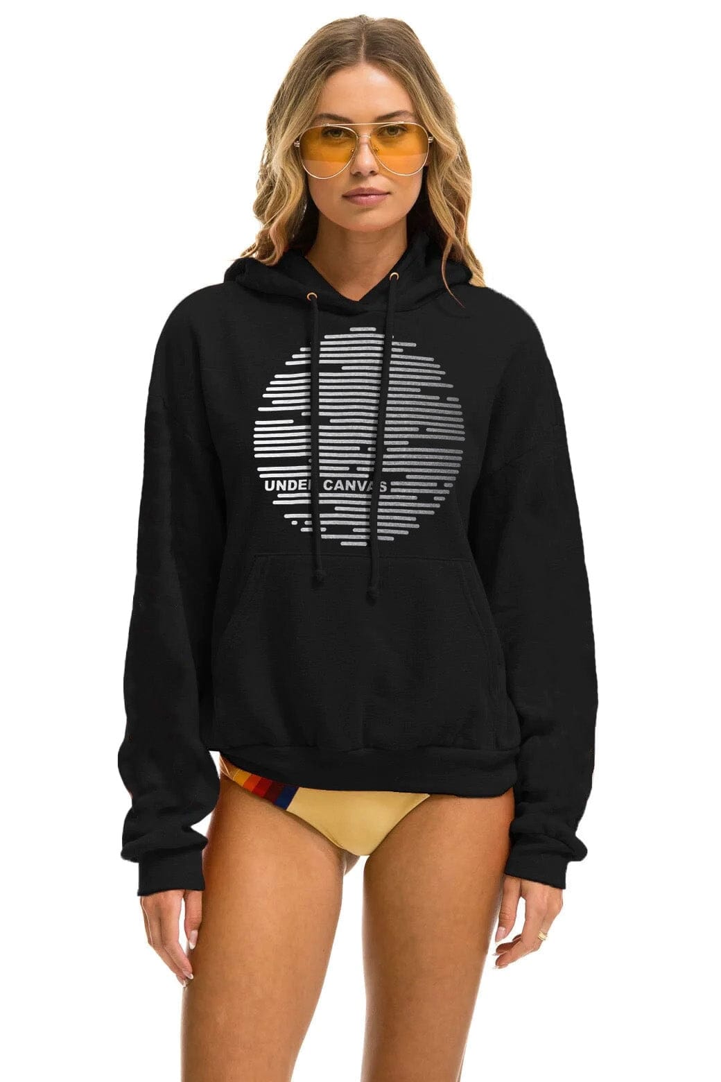 UNDER CANVAS 2025 RELAXED PULLOVER HOODIE - BLACK