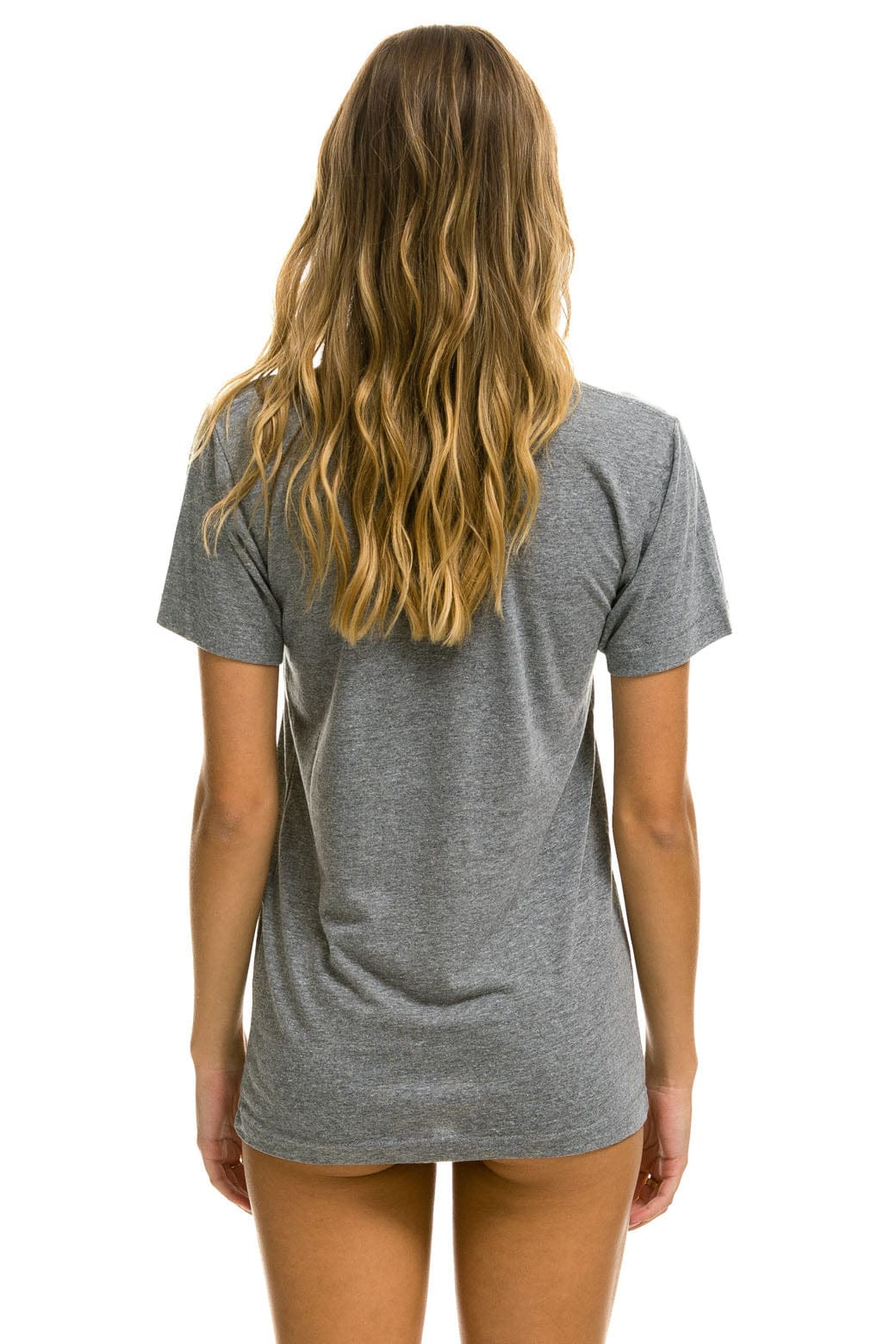 UNIVERSITY OF TEXAS CIRCLE PRINT CREW TEE SHIRT - HEATHER - Image 4