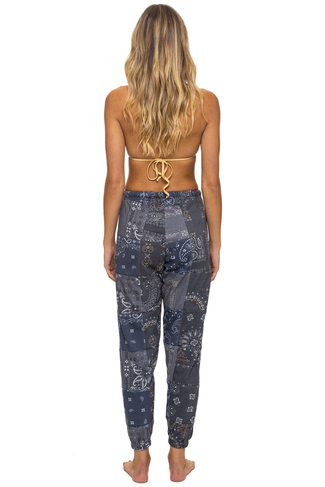 BANDANA QUILTED SWEATPANTS - CHARCOAL - Image 5