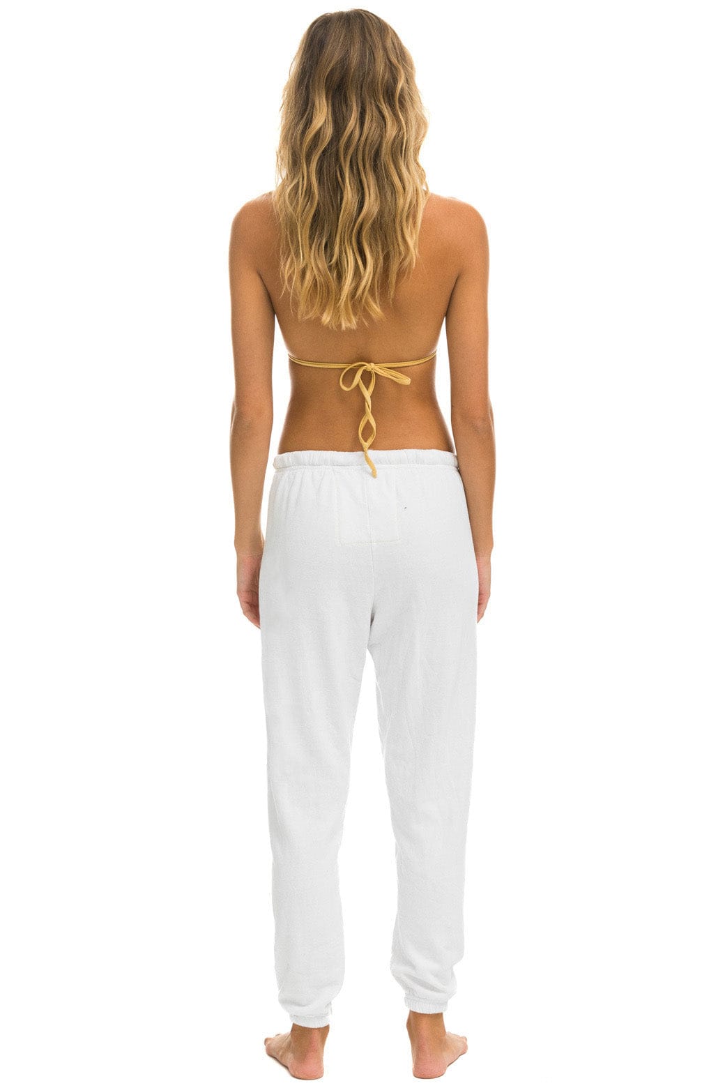 BOLT HEART SWEATPANTS - WHITE - Image 2