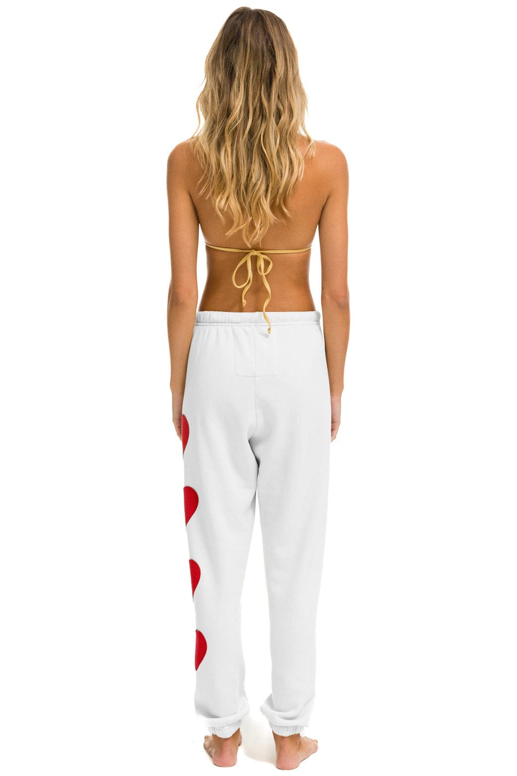 HEART STITCH 4 SWEATPANTS - WHITE - Image 3