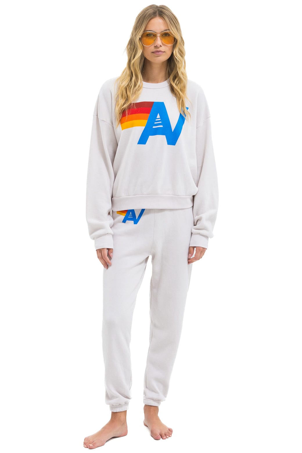 LOGO SWEATPANTS - DOVE - Image 5