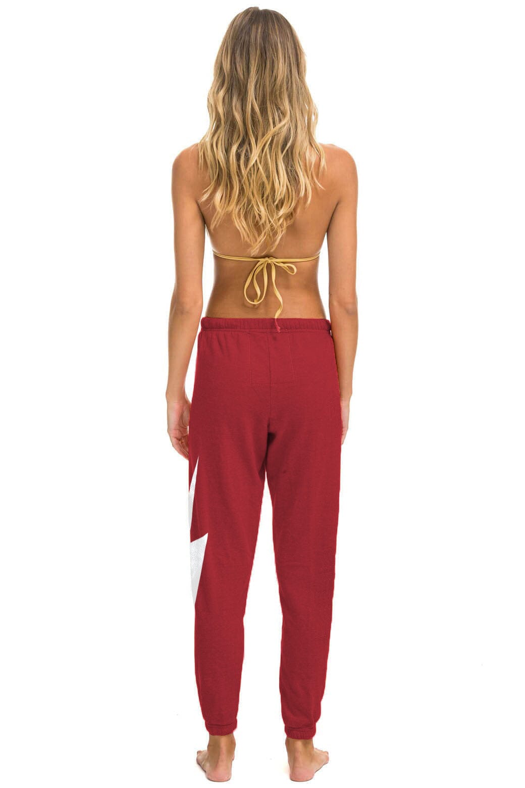 UNIVERSITY OF OKLAHOMA BOLT UNISEX SWEATPANTS - CRIMSON - Image 3