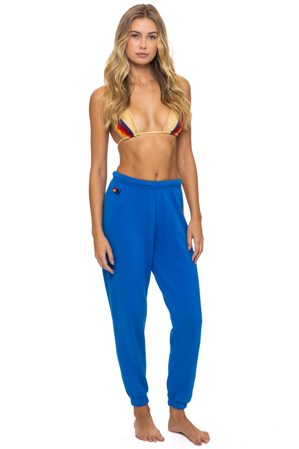 5 STRIPE SWEATPANTS - ADVENTURE BLUE - Image 3