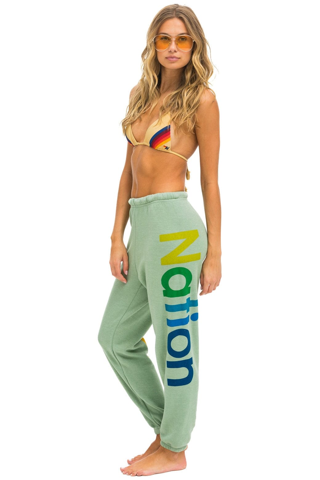 AVIATOR NATION 2 SWEATPANTS - SAGE - Image 2
