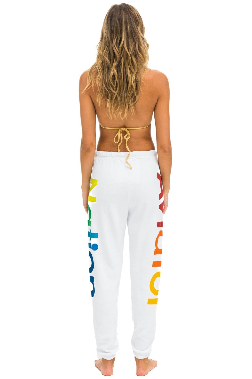 AVIATOR NATION 2 SWEATPANTS - WHITE - Image 5