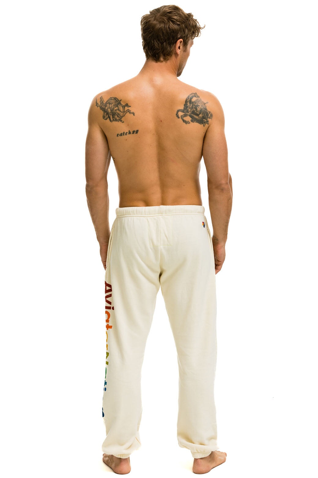AVIATOR NATION ASPEN SWEATPANTS - VINTAGE WHITE - Image 4