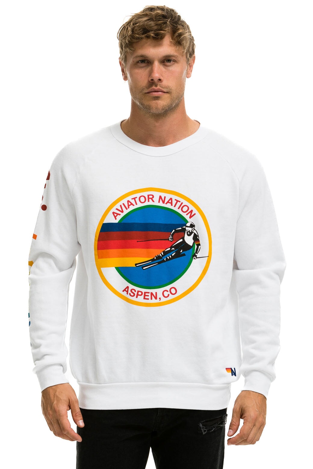 AVIATOR NATION ASPEN SWEATSHIRT - WHITE - Image 2