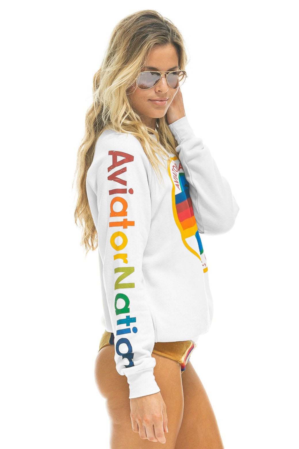 AVIATOR NATION ASPEN SWEATSHIRT - WHITE - Image 3