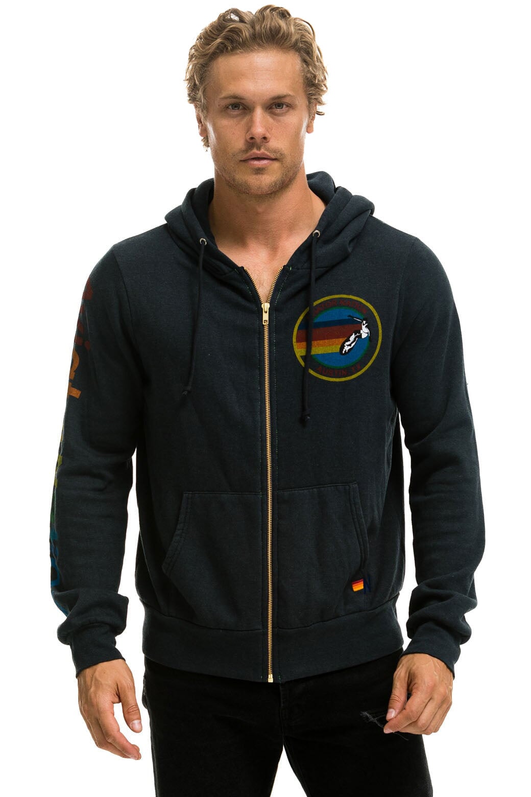 AVIATOR NATION AUSTIN HOODIE - CHARCOAL - Image 2