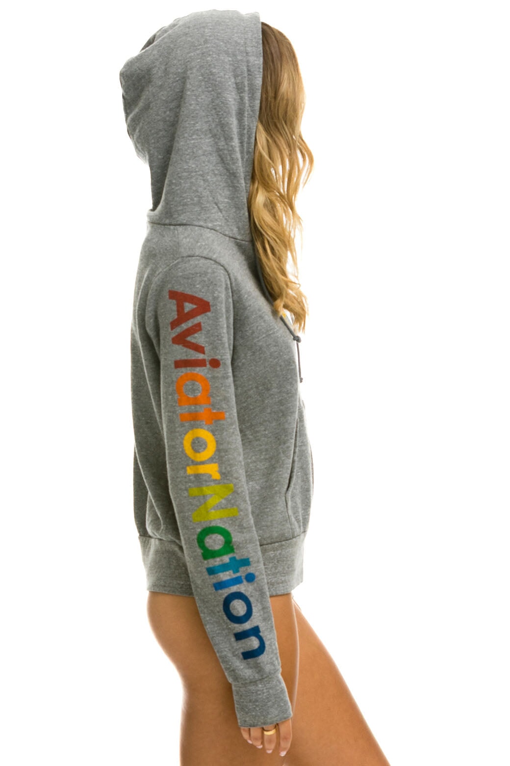 AVIATOR NATION AUSTIN HOODIE - HEATHER GREY - Image 3