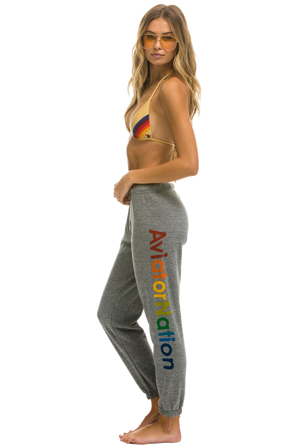 AVIATOR NATION AUSTIN SWEATPANTS - HEATHER GREY - Image 2