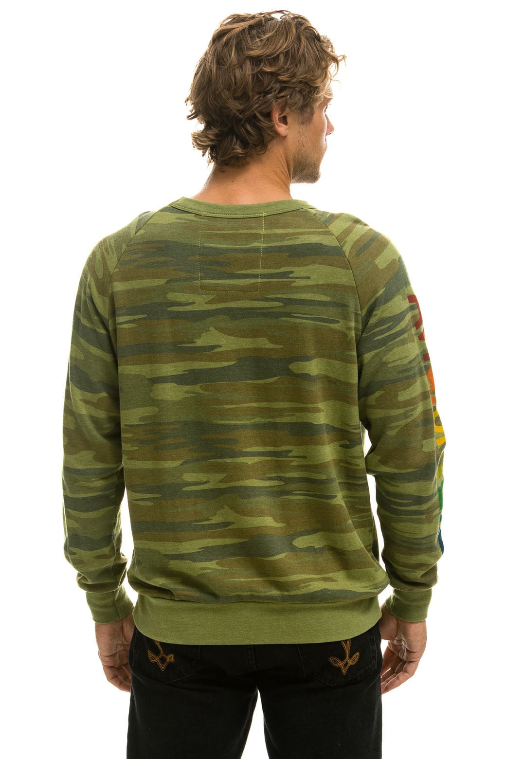 AVIATOR NATION HAMPTONS CREW SWEATSHIRT - CAMO - Image 3