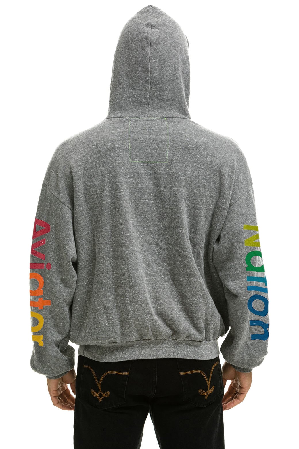 AVIATOR NATION HAMPTONS RELAXED PULLOVER HOODIE - HEATHER GREY - Image 4