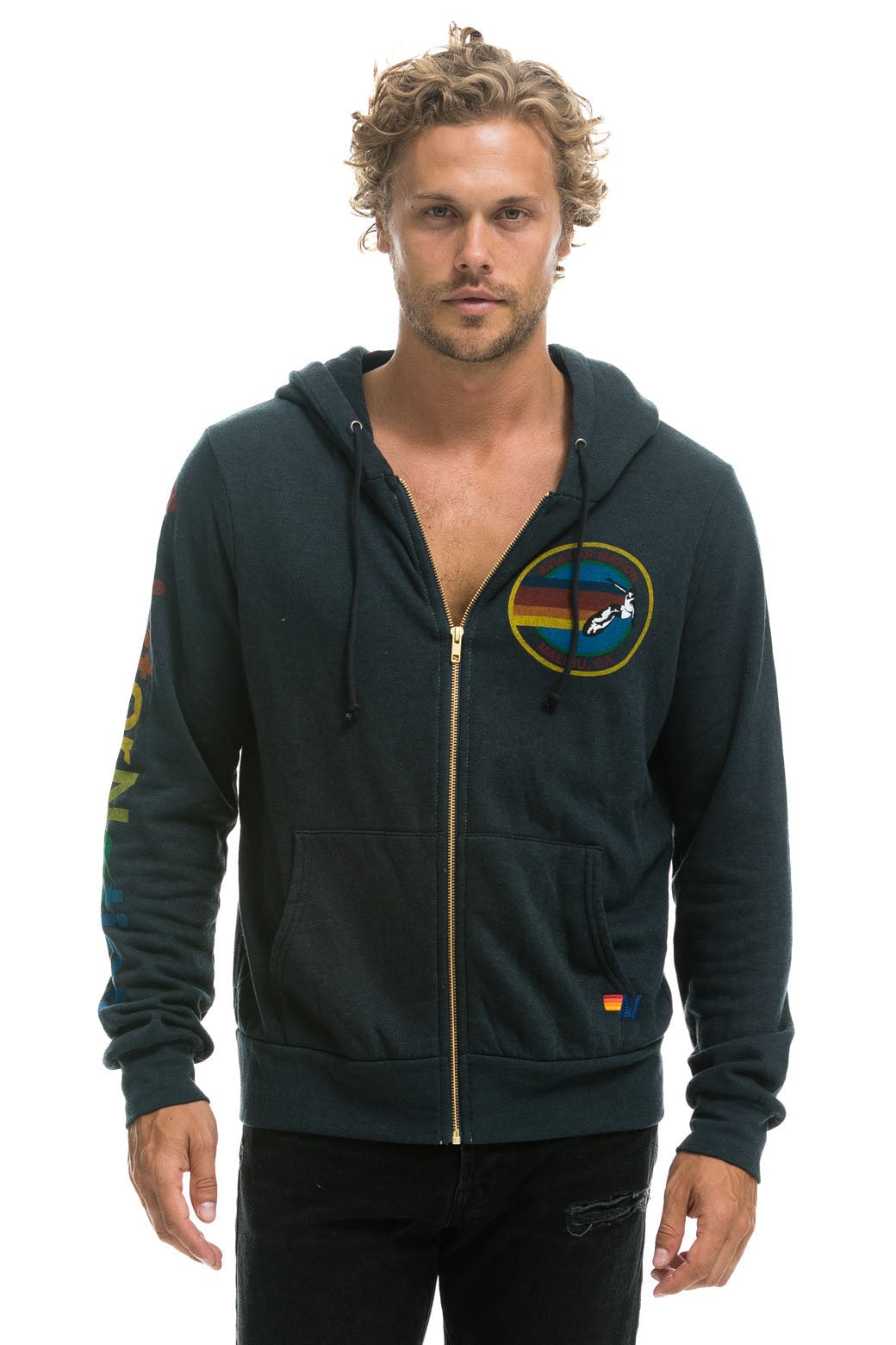 AVIATOR NATION MALIBU HOODIE - CHARCOAL - Image 4