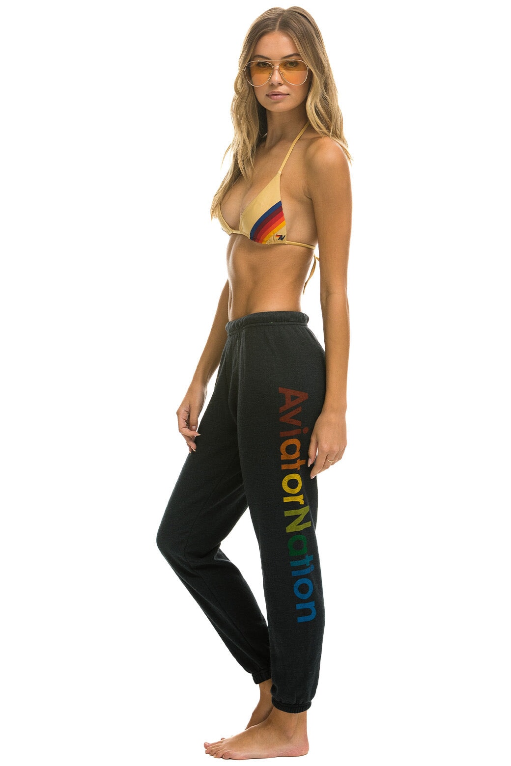 AVIATOR NATION MALIBU SWEATPANTS - CHARCOAL - Image 2
