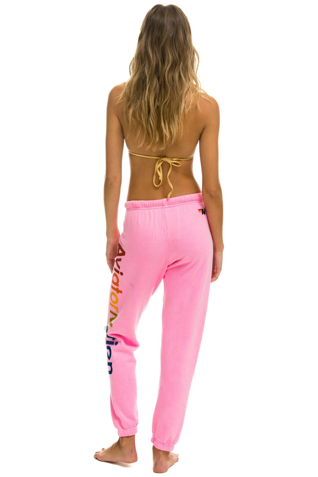 AVIATOR NATION MIAMI SWEATPANTS - NEON PINK - Image 3