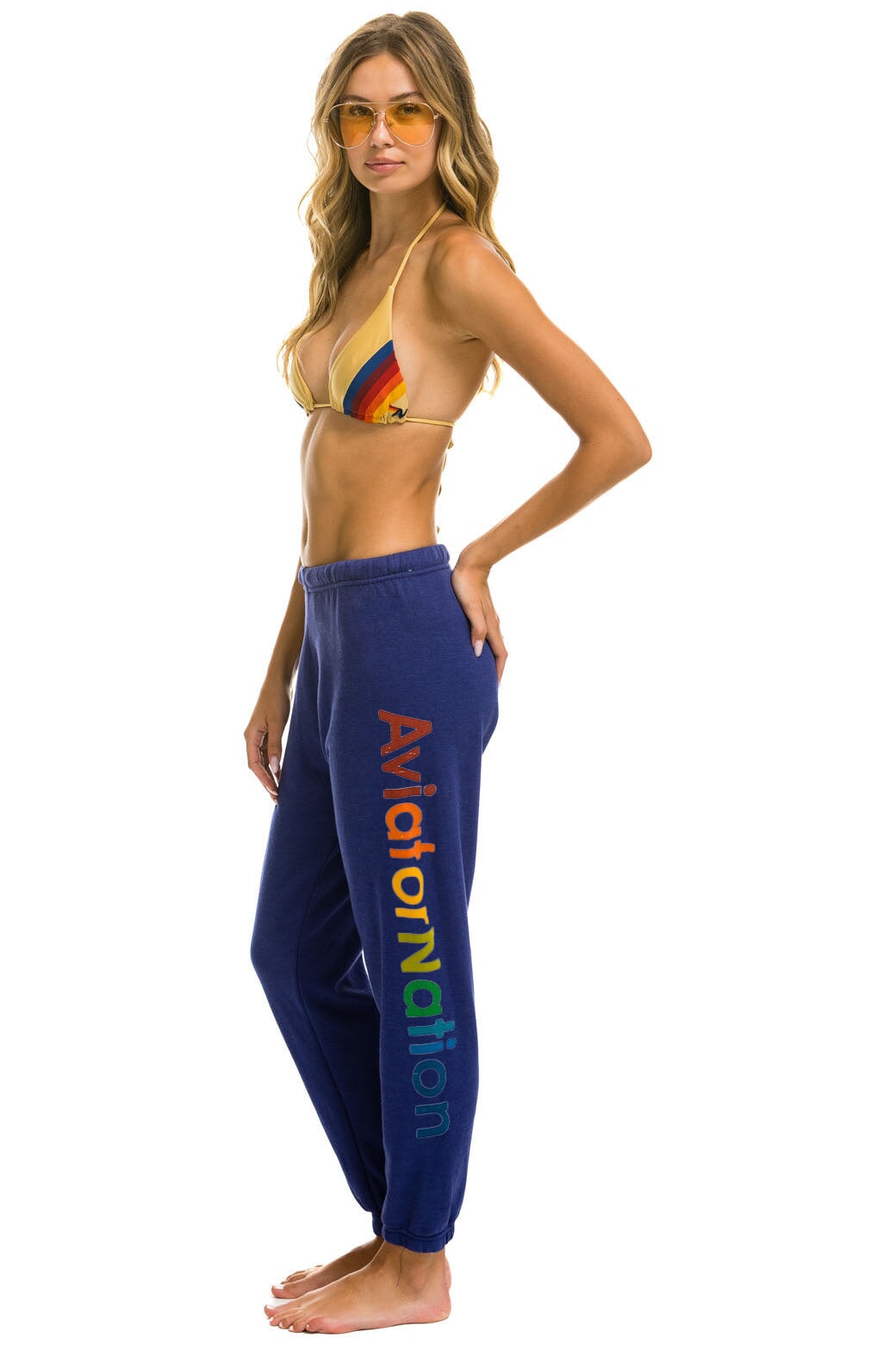 AVIATOR NATION NORTH SHORE SWEATPANTS - PURPLE - Image 2