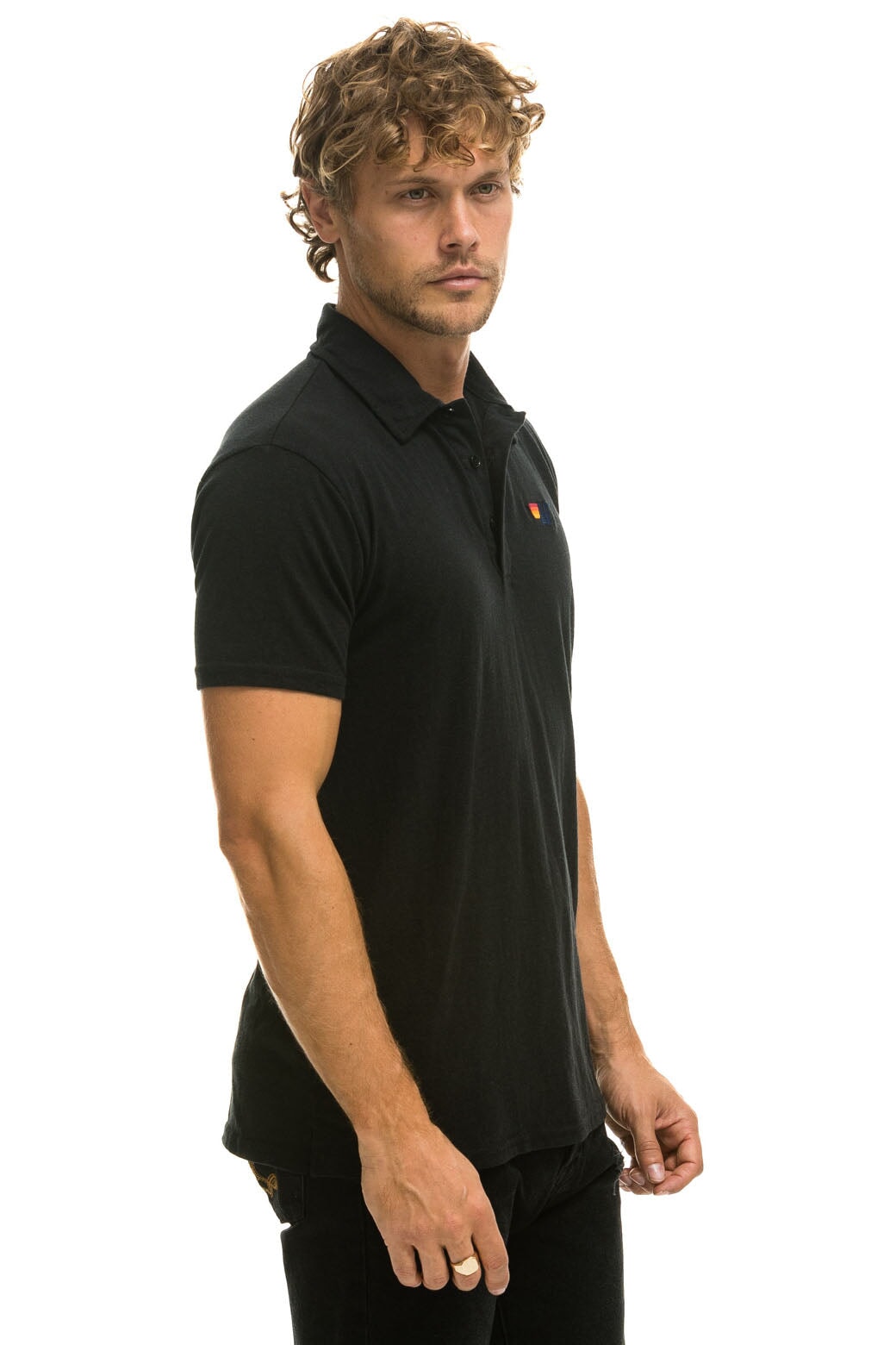 AVIATOR NATION POLO - BLACK - Image 4