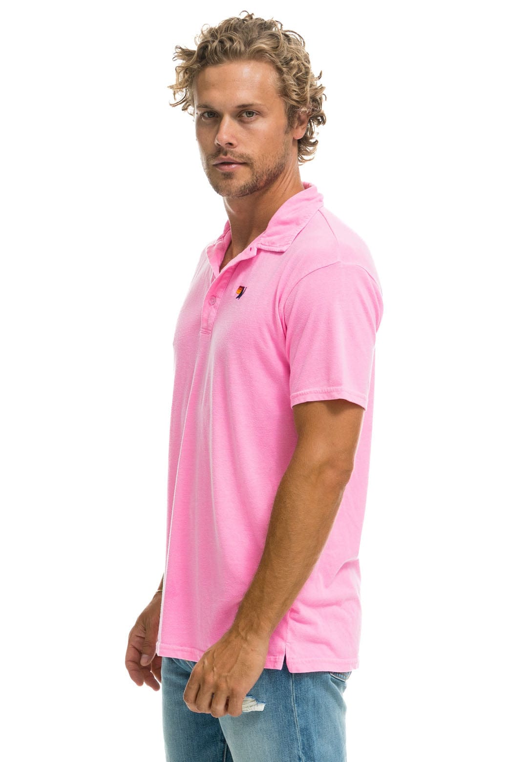 AVIATOR NATION POLO - NEON PINK - Image 3
