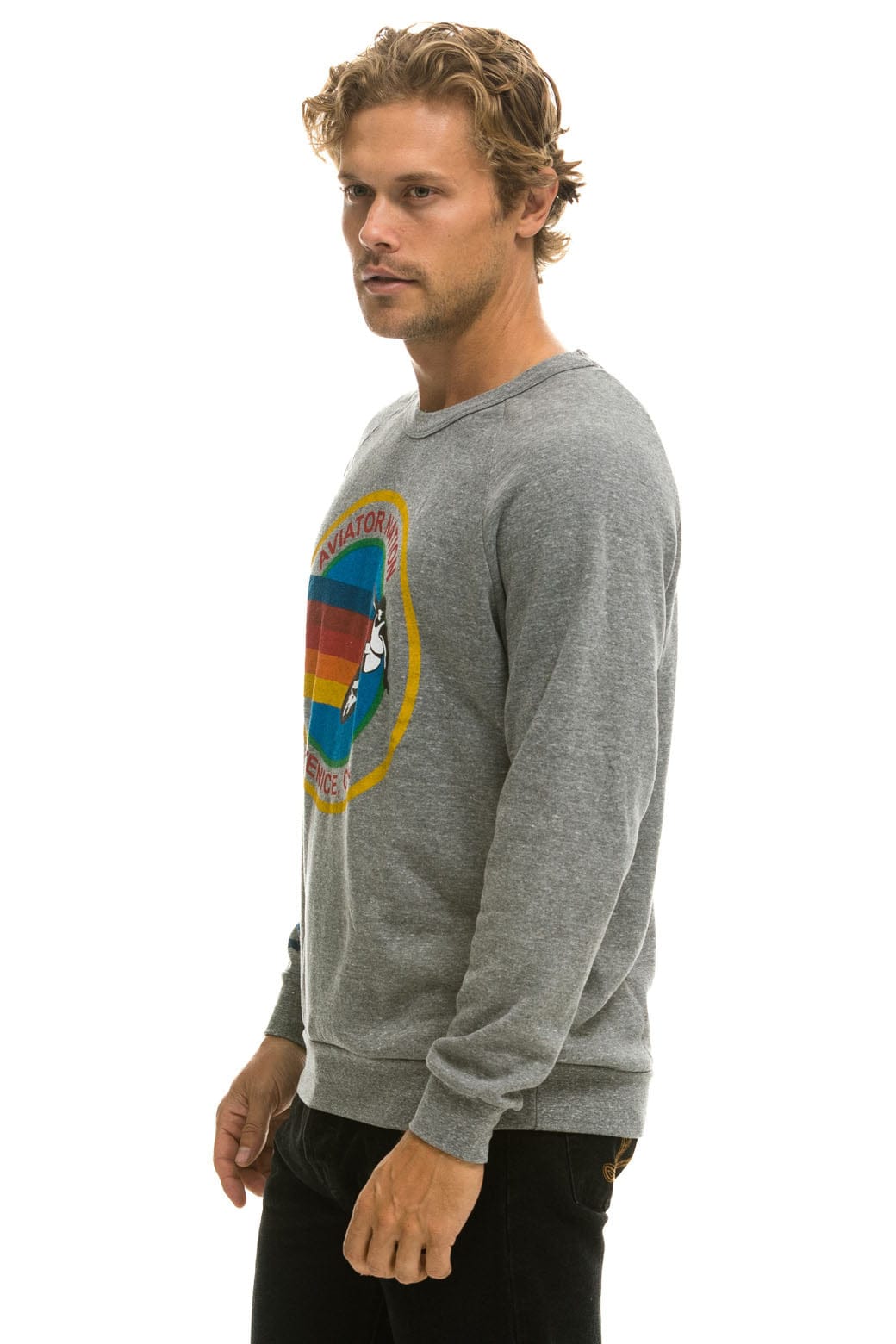 AVIATOR NATION SWEATSHIRT - HEATHER GREY - Image 7