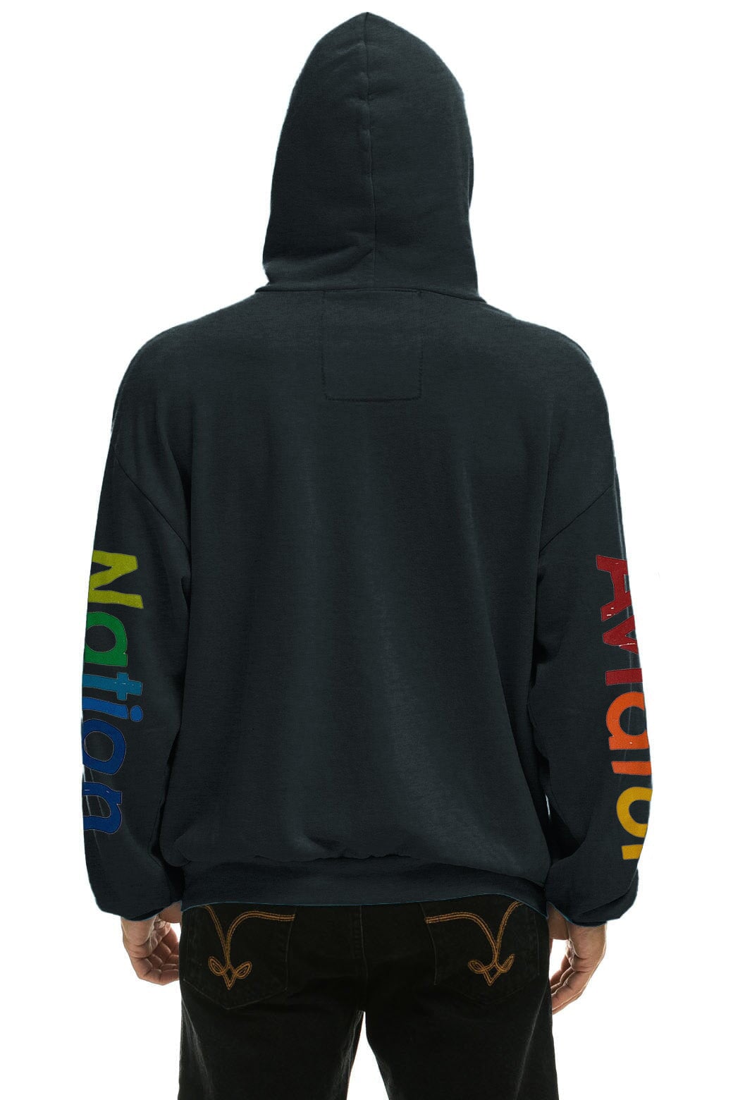 AVIATOR NATION VAIL RELAXED PULLOVER HOODIE - CHARCOAL - Image 4