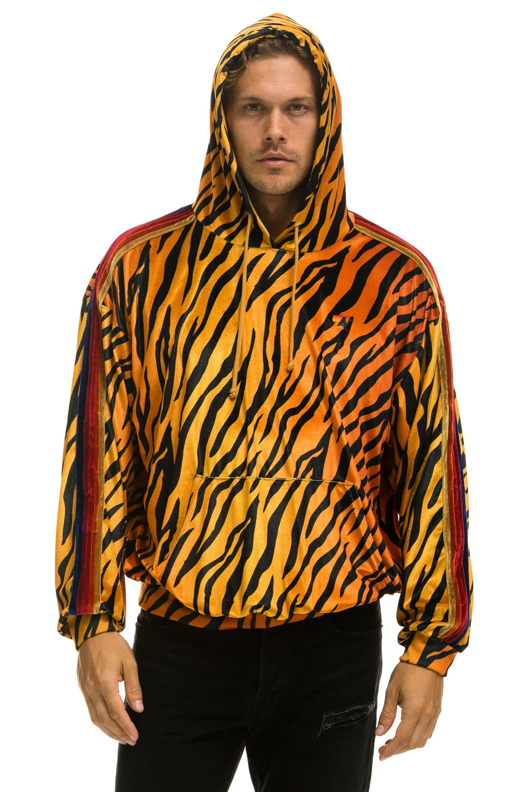 CLASSIC VELVET RELAXED PULLOVER HOODIE - TIGER - Image 8