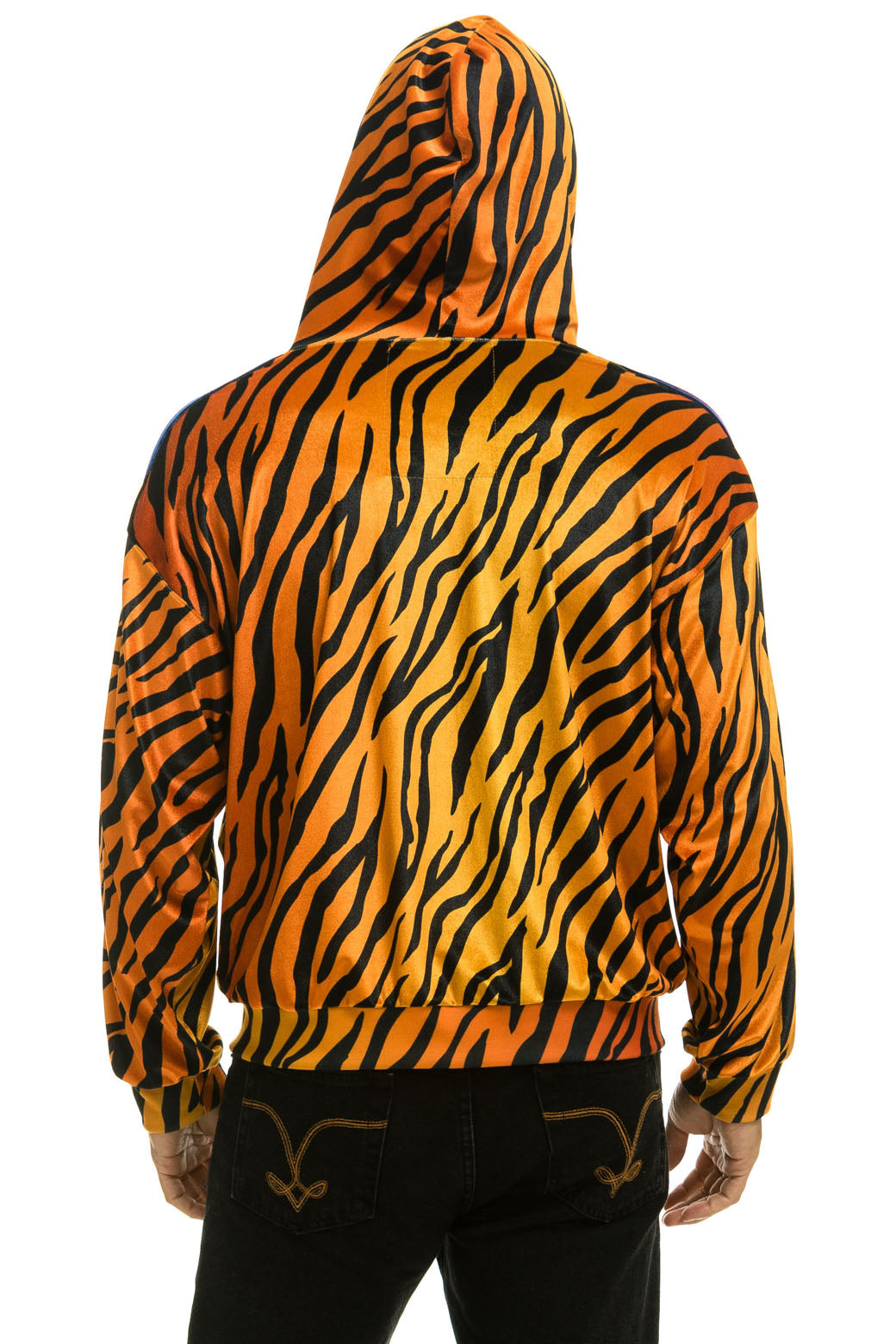 CLASSIC VELVET RELAXED ZIP HOODIE - TIGER - Image 9