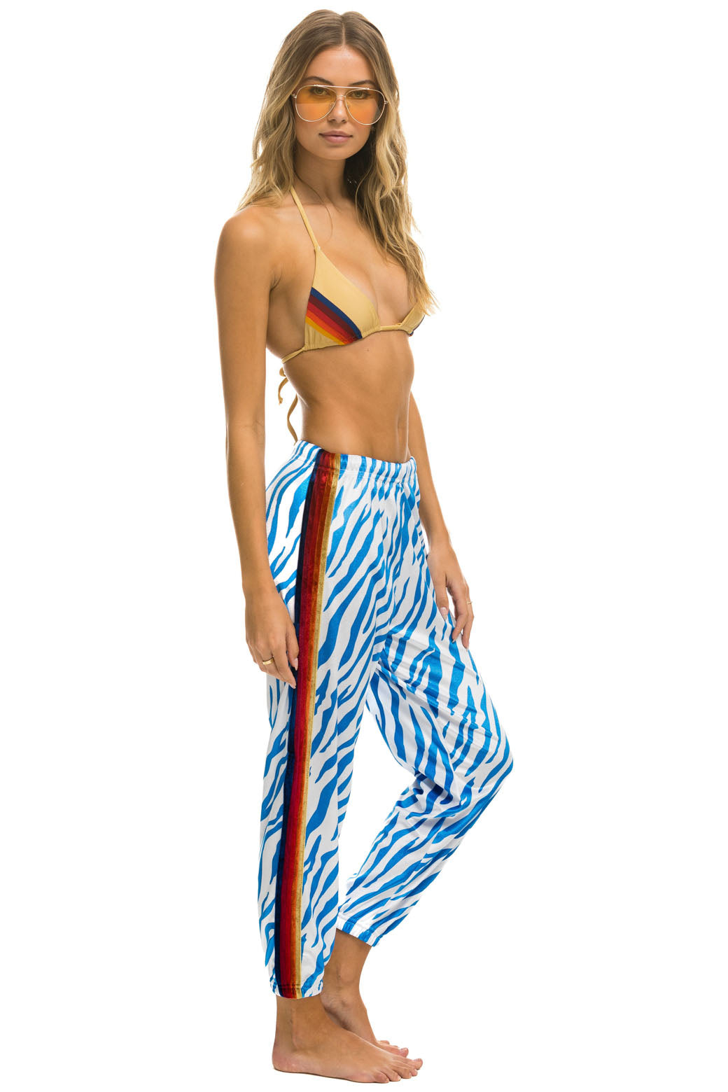 CLASSIC VELVET SWEATPANTS - BLUE TIGER - Image 3