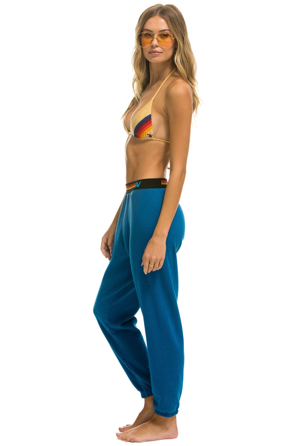 LOGO STRIPE SWEATPANTS - CARIBBEAN - Image 2