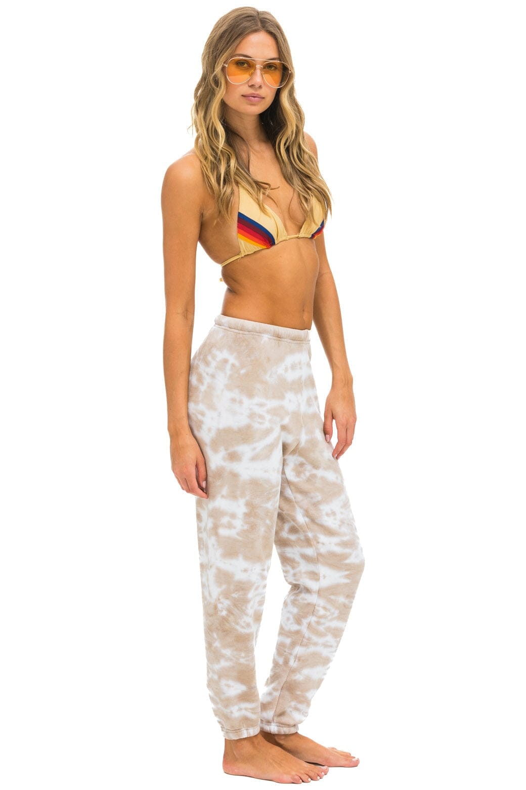 HAND DYED SWEATPANTS - TIE DYE SAND - Image 3