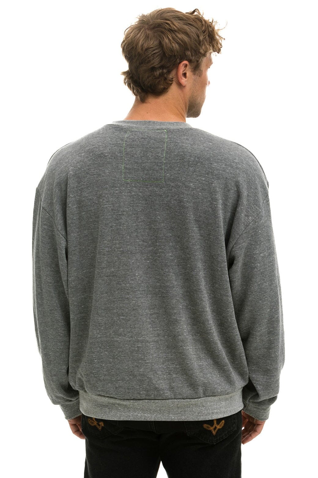 LOGO RELAXED CREW SWEATSHIRT - HEATHER - Image 6